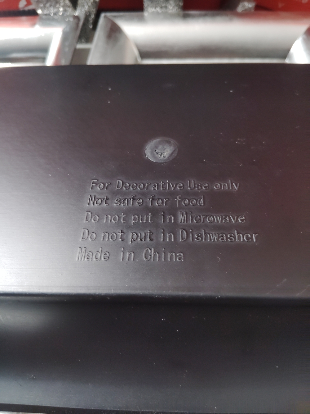 Silver Decorative Rectangular Tray - Picture 6 of 7